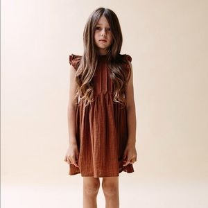 Daughter Co briar dress in rust color